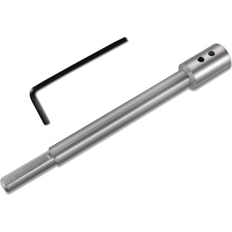 Rallonge de foret extra longue de 169 mm pour foret Forstner avec tige 3/8" pour foret à fraisage plat - Rallonge pour travaux de perçage particulièrement profonds et de fraisage (1/5)