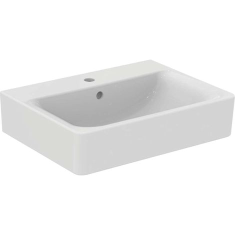 Ideal Standard Connect - Waschtisch Cube 60x46x18 cm, mit 1 Hahnloch, weiß E714101 (1/5)