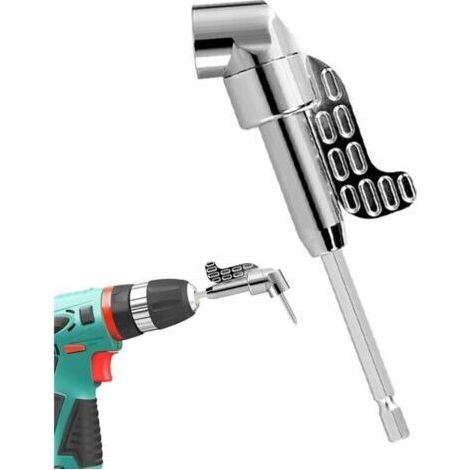 Adaptateur Perceuse Angle Droit - Accessoire De Mèche Flexible Outil À 105 Degrés Flexible Pour Espaces Restreints Et Tournevis Électriques Pour Projets De Menuiserie Pour Adultes (1/5)
