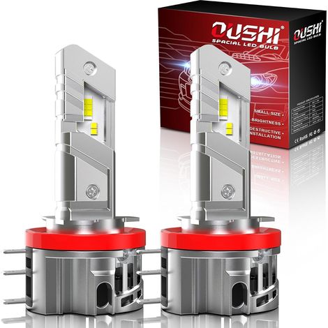 H15 LED Bulbs 100W 30000LM 6500K White H15 LED Headlight Bulb High and Daytime Running Light, Upgraded 1:1 Mini Size for Car and Motorcycle (Pack of 2) (1/5)