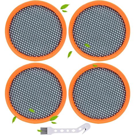 Paquete de 4 filtros FC8009 01 para aspiradoras inalámbricas Philips. Filtros de repuesto compatibles con los modelos FC6721 y FC6722. (1/4)