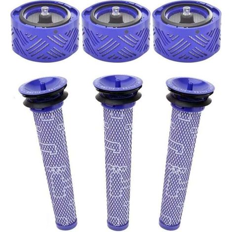 6er-Pack HEPA-Filter, kompatibel mit Dyson Staubsaugern V6 DC58 DC59 DC62 DC72 DC74 SV03 SV09