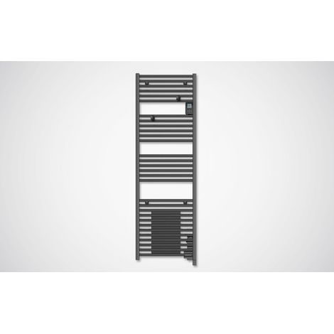 ATLANTIC - Radiateur sèche-serviettes connecté Doris avec soufflerie 1500W Anthracite - 851231 (1/3)