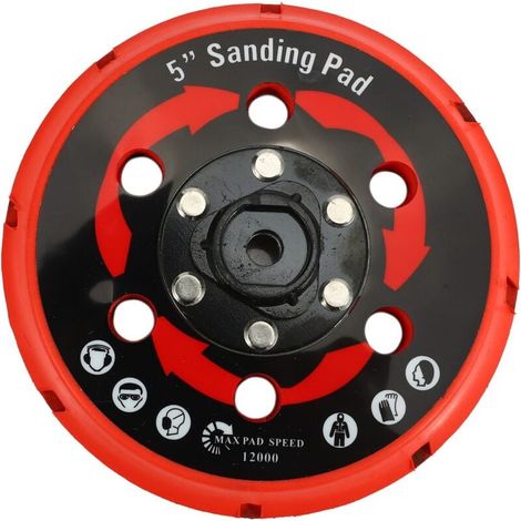 Piastra di supporto da 5 pollici 125 mm per lucidatrice a doppia azione DA (1/4)