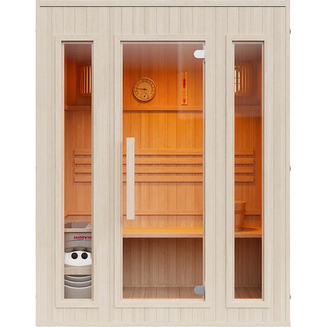 Sauna finlandese con stufa - 2/3 posti - L150 x P120 x H190 cm - ULVILA