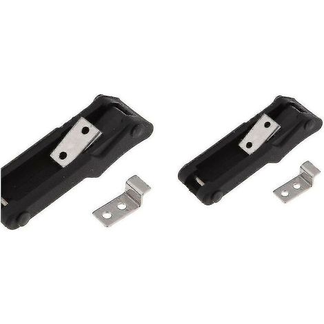 Wabjtam Flexible Rubber T-Lock, Marine Grade Plastic Tow Hook with Extendable Lock, Shock Absorbing Rubber Lock (Black) (1 Pair) (1/5)