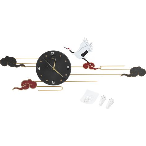 Horloge murale en fer forgé, décoration simple pour salon, chambre, chambre d'enfant (1/5)