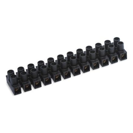 Regleta Electricidad 94X17X14-2,5Mm Conexion Famat  Negro 24A 204N
