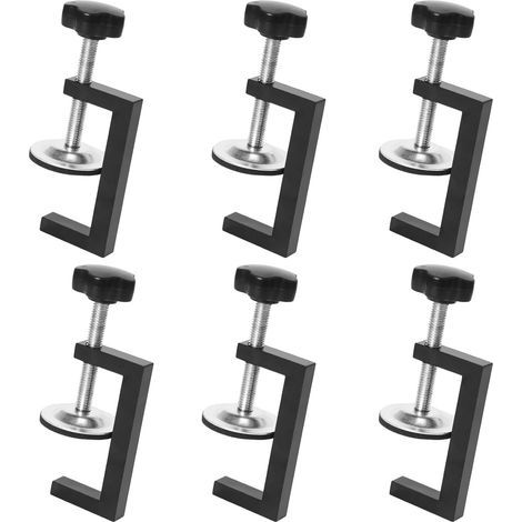 6x Pinces de Table 10-57 mm, Pince de Fixation Lourde, Travail du Bois et Outils Bricolage (1/5)