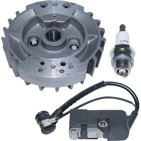 Kit Volant Magnéto Allumage Scie 45cc 52cc 58cc Compatible 45cc 52cc 58cc, modèles 4500 5200 5800, améliore l'allumage, installation facile (1/5)