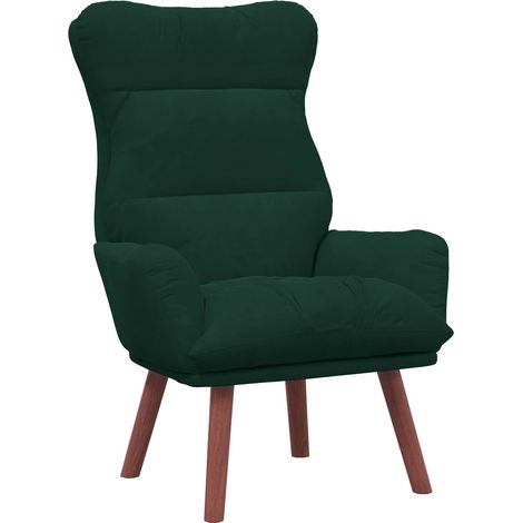 Maison Exclusive - poltrona Verde Scuro 69 x 74 x 93 cm Velluto (1/5)