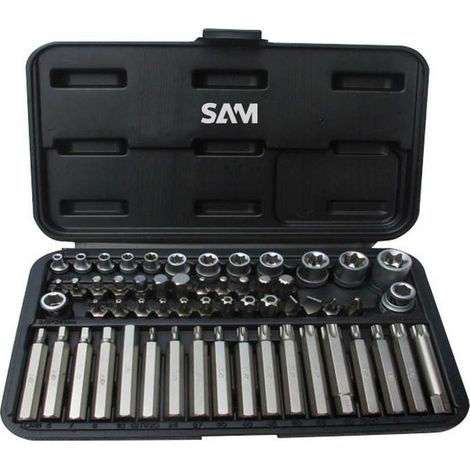 COFFRET MULTI-EMPREINTES EMBOUTS ET DOUILLES SAM OUTILLAGE - CPRJS50