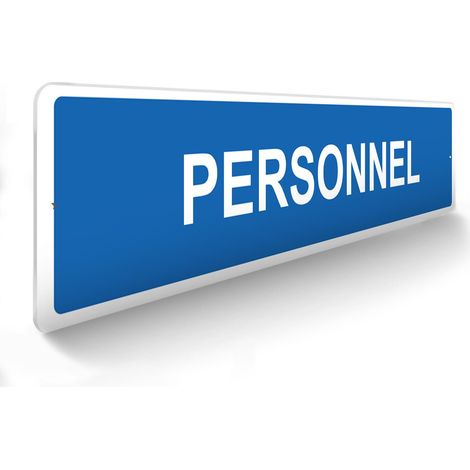 Panneau de signalisation pour parking · Personnel -  48 x 10 cm (1/5)