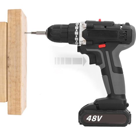 Ensemble de 29 pièces comprenant une perceuse électrique sans balais 48 V, une perceuse pistolet multifonction, un tournevis électrique, conforme aux normes européennes. (1/5)