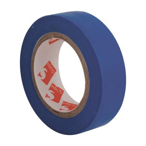 NASTRO PVC ISOLANTE SCAPA - AZZURRO MM 15 ML 10- 20 pezzi