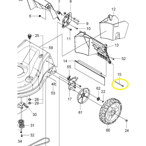 Enveloppe de roue L 321AHX Husqvarna 598454601