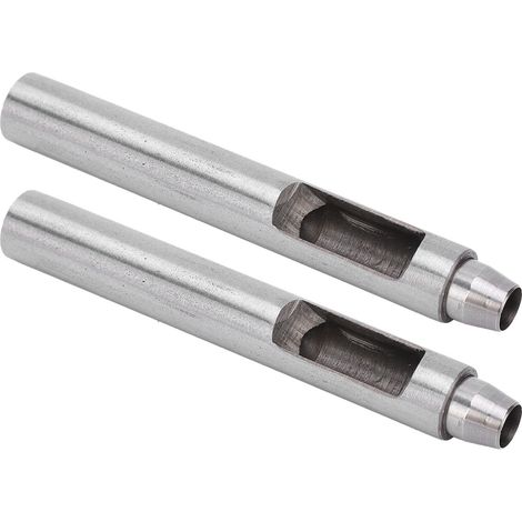 Emporte-pièce Rond 9mm pour Travail du Cuir, 2 Pièces Outil de Découpe et Perçage DIY