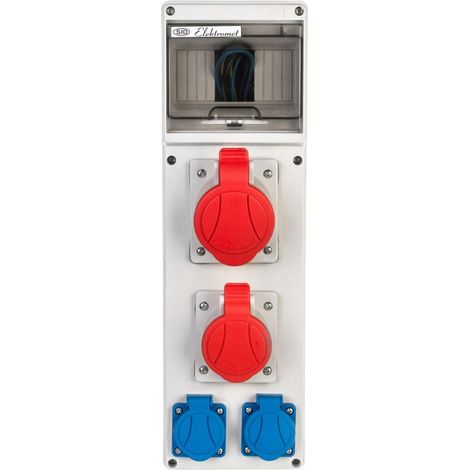 Tableau électrique RSE-02 - 6 modules - IP54 - Sécurisé et durable - Idéal chantier