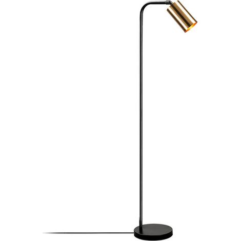 [GEBRAUCHT] B-Ware Stehleuchte Emek 4081 schwarz gold patiniert 120 cm E27 Opviq Metall (1/2)