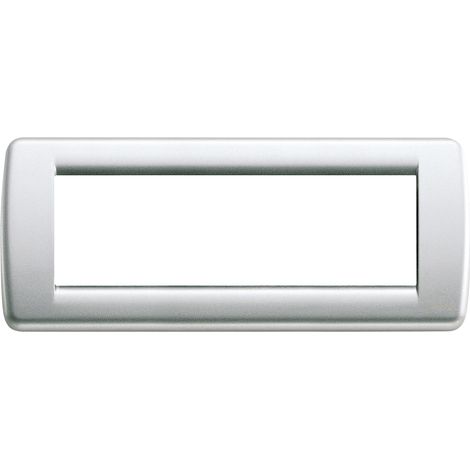 Placca Rondò 6M argento metall. Vimar Idea 16756.21