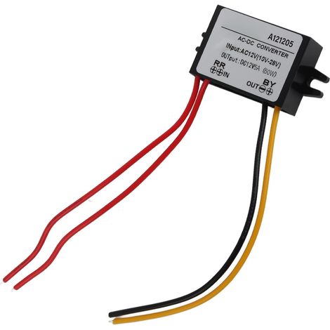 Redresseur 12v Moto Abaisseur de Tension AC 10 28V vers DC 12V Convertisseur Abaisseur AC DC Adaptateurs D'alimentation Internationaux Module D'alimentation Abaisseur(5A) (1/5)