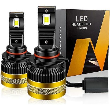 2 ampoules LED pour phares (30 000 lm) pour Honda Insight ZE2 (2009-2023), feux de route, feux de croisement et antibrouillards, haute qualité, CANbus 6 000 K - AquaForge (1/3)