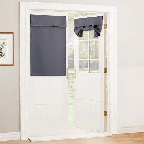 Cache-porte et coupe-vent pour portes et fenêtres à distance, 76 x 101 cm, gris, 1 pièce (SKU produit : 95823974 SKU Offre : leha25.4.23-5) (1/4)