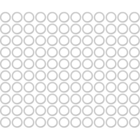 Rondelle plate inox 8mm diamètre intérieur 11mm extérieur, lot de 120 pièces, accessoires d'entretien 4807-0811-0250 (1/5)