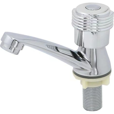 Robinet de lavabo en alliage, modèle ouvert, monotrou à quatre points, vertical, eau froide