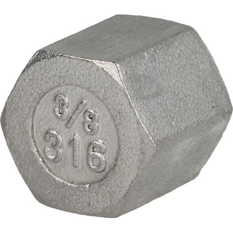Capuchon en inox 3/8'' FF hexagonal