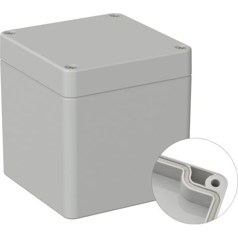 TRU COMPONENTS TC-9065496 Outdoor-Gehäuse 82 x 80 x 85 Polycarbonat Lichtgrau (RAL 7035) 1 St. (1/2)