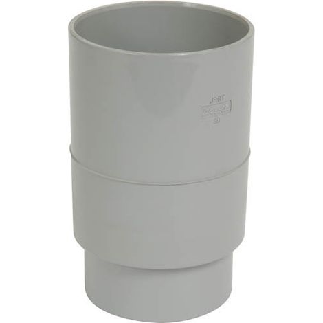 Nicoll – Manchon femelle-femelle PVC gris Ø80 mm – Raccord pour gouttière – Remplacement emboîture – Certifié ISO9001