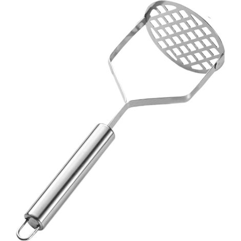Schiacciapatate in Acciaio Inossidabile - Tritacarne Manuale, Utensile da Cucina in Acciaio Inossidabile con Manico ergonomico, Utensile da Cucina Professionale e Multifunzione, Ideale per Cucinare e  (1/5)