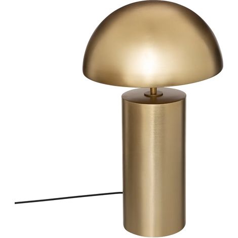 Lampe à poser, lampadaire en métal doré - Diamètre 30 x Hauteur 50 cm -PEGANE- (1/4)