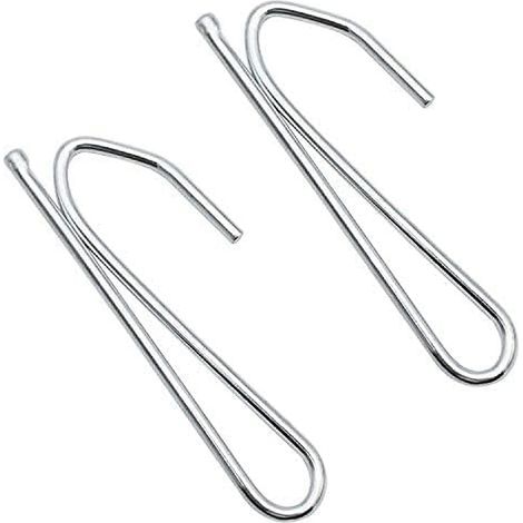 30 Pièces Crochets en Métal pour Rideaux Crochet Griffes de Rideau en Acier Inoxydable Pincer Pli Crochet Clip pour Rideaux Plissés et Rideau de Porte Lourds (1/5)