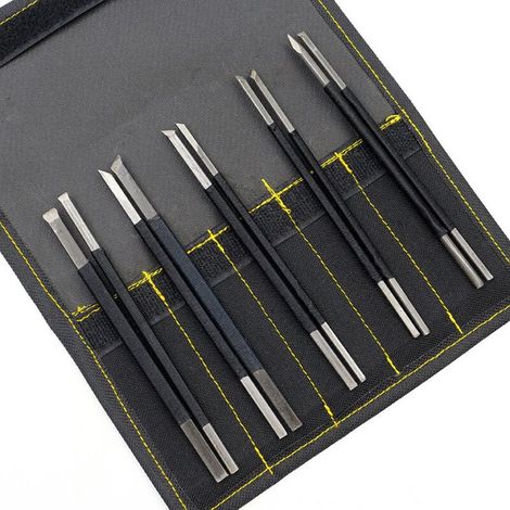 De En Acier À Haute Teneur En Carbone 10 Pièces Outils De Gravure Kit D'outils De Facile À Utiliser Magasin Pour Débutants Professionnels (1/4)