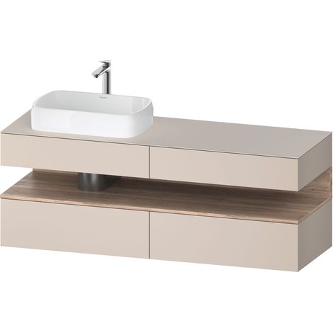 Duravit Collection One Meuble sous-vasque sur console, 2 tiroirs,