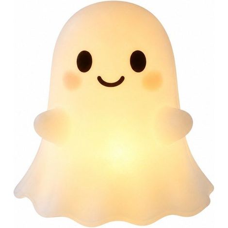 veilleuse fantôme - mignon et ludique en résine - décoration Halloween (1/5)