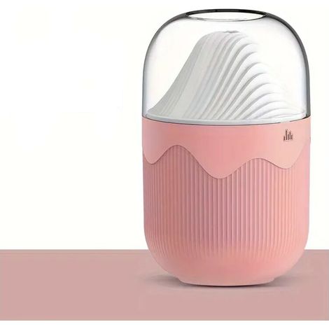 Umidificatore, mini umidificatore da tavolo da 300 ml, protezione contro la mancanza d'acqua e le interruzioni di corrente, funzione di controllo vocale intelligente - Crezuo