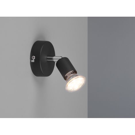 LED Wandstrahler 1 flammig Metall Schwarz, Breite 8cm (1/5)