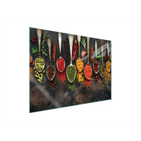 GLASSCHUTZPLATTE FÜR HERD 70x52 SPICES (1/5)