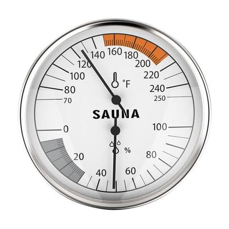 Thermomètre et hygromètre pour sauna - Fahrenheit (1/5)