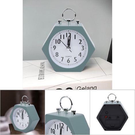 Réveil doux et silencieux pour enfants - Horloge numérique avec minuterie (Vert) (1/5)