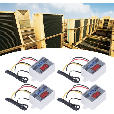 4 Pièces Contrôleur de Température Numérique LED pour Chauffage et Refroidissement 12V 120W (1/5)