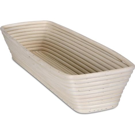 Städter Panier de fermentation rectangulaire en rotin 38,5x13,5cm H 6,5cm