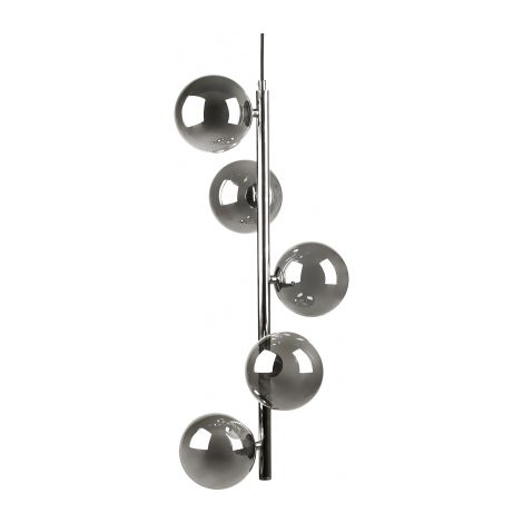 Zumaline LUNA Plafonnier suspendu Globe, noir, or, 5x G9 (1/2)