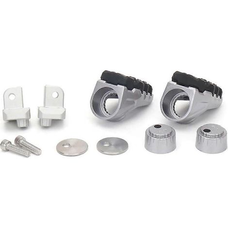 Vordere Fußrasten für V85TT Motorrad, silber und schwarz (1/5)