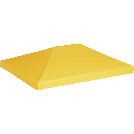 Toile de toit de belvédère 270 g/m² 4x3 m Jaune (1/5)