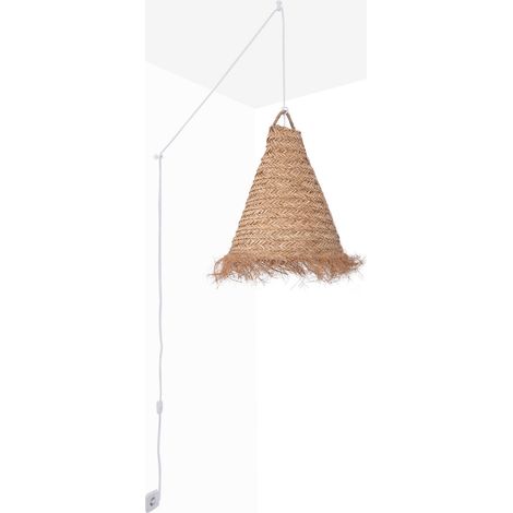 Lampada a sospensione in fibre naturali "NAM XL" con