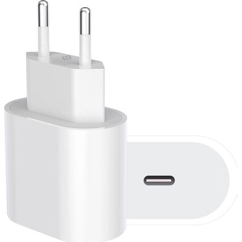 Cargador USB C PD carga rapida 20W Blanco (1/5)